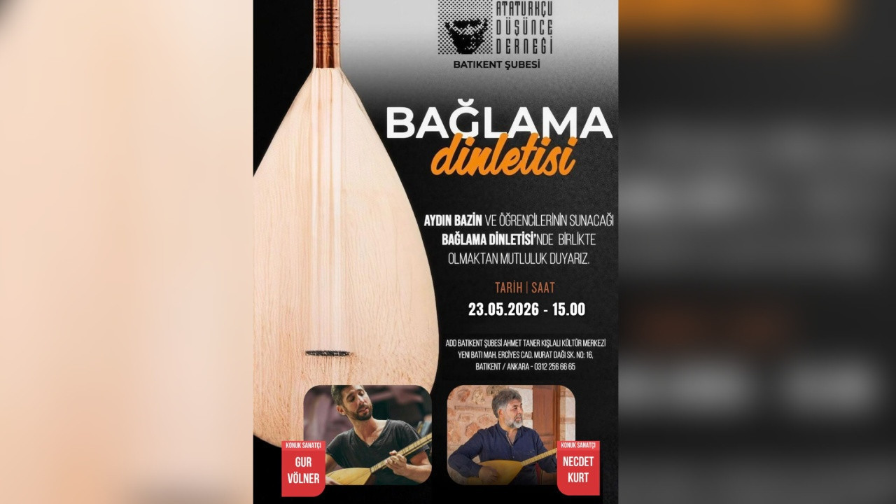 Ankara’da Barış İçin Bağlama Konseri Düzenleniyor